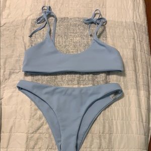 NEW Baby Blue Adjustable Tie Bikini